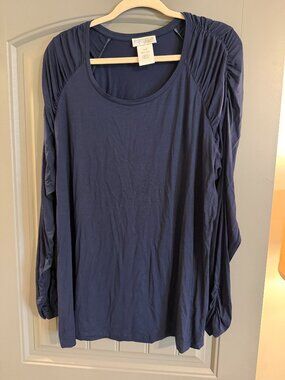 Navy Knit Long Sleeve